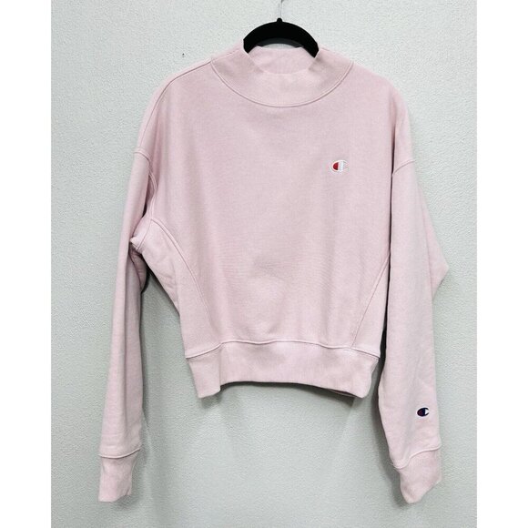Champion Tops - Champion Sweater Womans Sz Medium Reverse Weave Crop Top Sweatshirt Pink